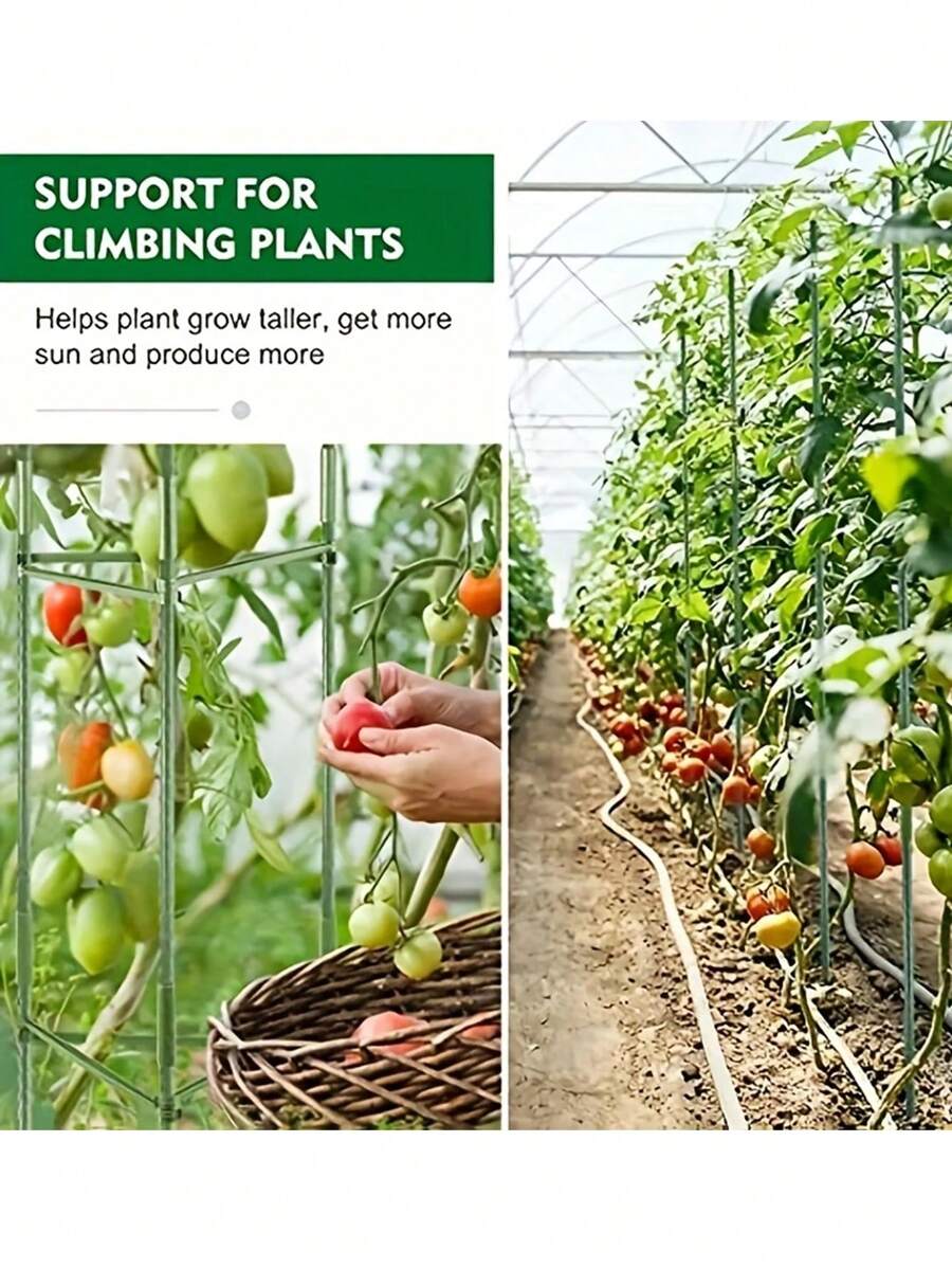 47.24inch Tomato Cages Deformable Plant Supports Tomato Support Garden
