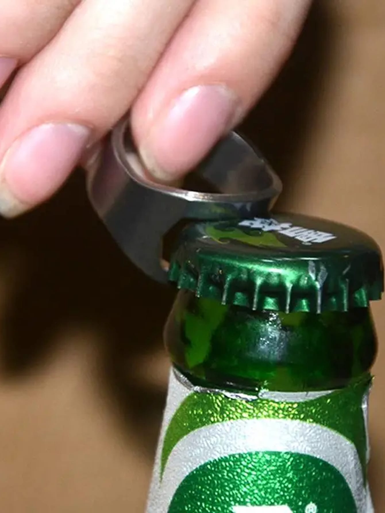 1pc 22mm Portable Mini Ring Beer Bottle Opener Stainless Steel FingerShaped Bar Tool For