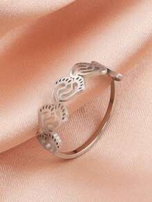 1 Miếng Của phụ nữ Thép không gỉ Rỗng Dấu chân Nhẫn , Ấm áp Và Niềm vui Qủa tặng Đối với Gia đình Và Bạn - loạt thời trang - Xem 5