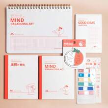 chenguang Quyển sổ Tổ hợp Bộ Lưới Bên trong Nhiều loại Kích thước A5/A6 Xoắn ốc Sổ tay , Trống Ghi chú , Có thể mở rộng , Giấy vẽ , Đơn giản Tài khoản Hand Hộp Quà - trắng - Xem 1