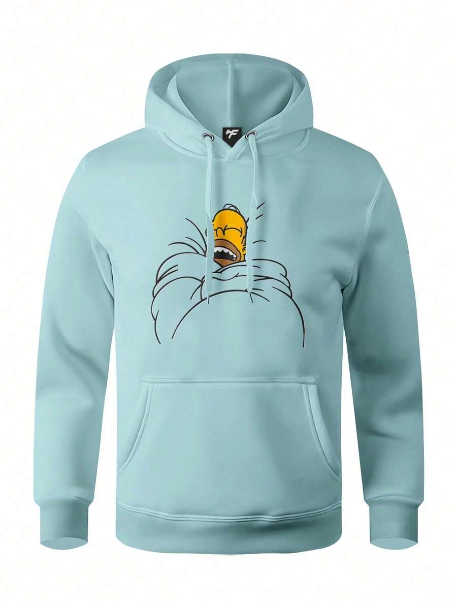 Men Hoodies - Màu xanh nhạt - Xem 1