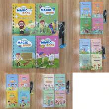 1 Set Children's Copybook Contains Four Categories: Alphabet, Number, Drawing, Mathematics. Different Languages Available: Arabic, French, German, Spanish, English. Enhancing Child's Cognitive And Learning Abilities. Comes With 1 Pen And 5 Replacement Pen Cartridges. Note: Ink From The Pen Will Disappear When Used With The Copybook And Can Be Reused.School, Student,Stationery,School Supplies