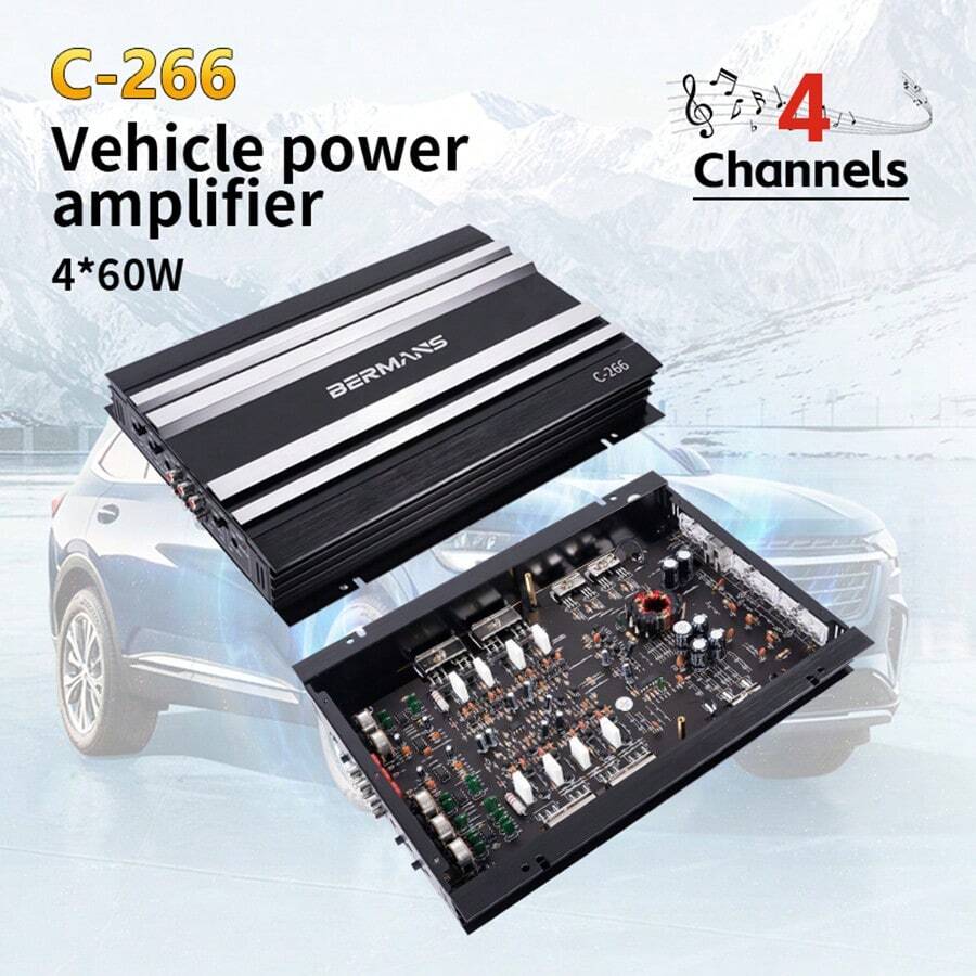 4 Channel AB Class 12V Car Amplifier Vehicle Amplifier 5800W Power