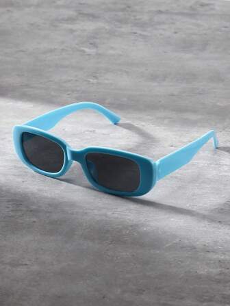 1pc Fashionable Square Frame Y2k Beach Personalized Photography Daily Wear Glasses Party Shades Accessories Beach Accessories Glasses Shades For Summer Beach Vacation, Outdoor, Travel