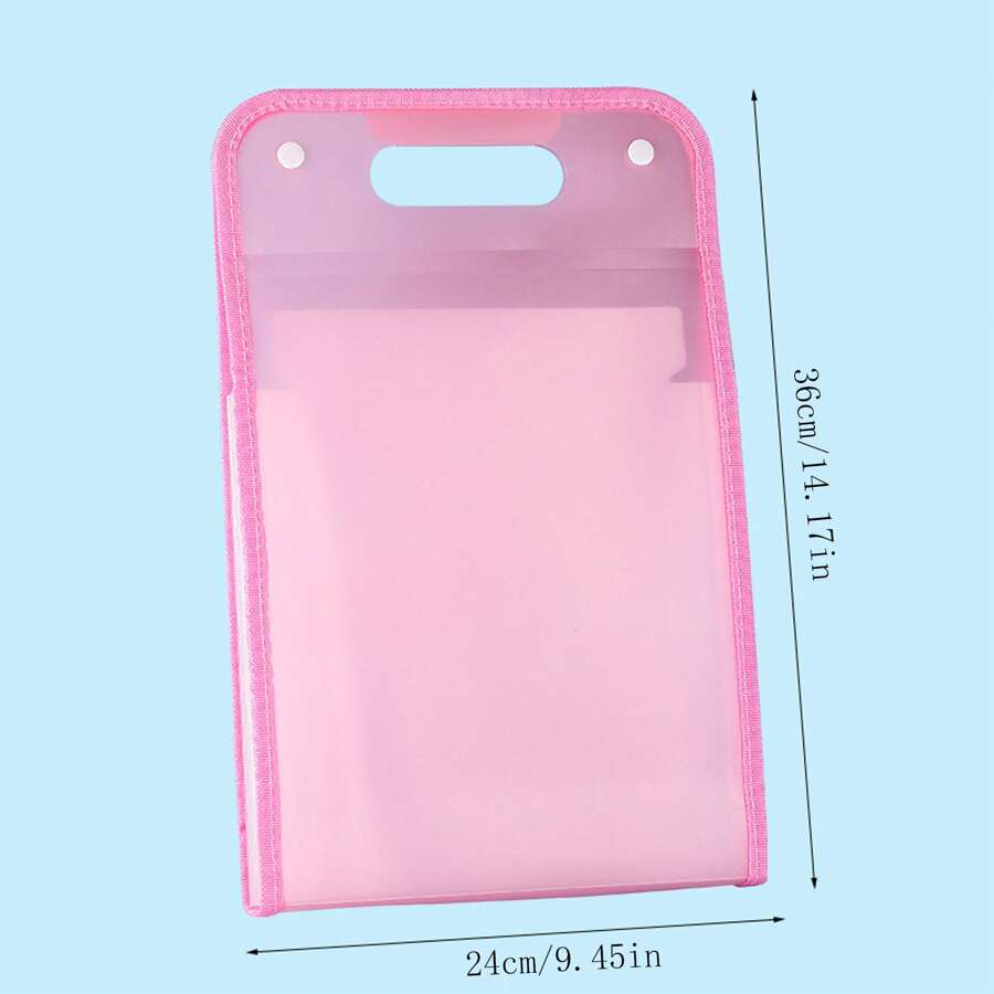 1pc Vertical 13Layer Expanding File Folder With Edge Wrapping For