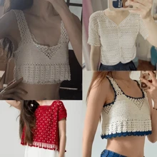 150 克纯色丝线柔软纱线，适用于钩编、针织 T 恤、披肩、围巾、配饰和手工艺品 - 02淺米色 - 查看 7