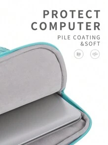 canvas artisan Portable Shockproof Laptop Bag Printing Laptop Sleeve For Matebook Microsoft - Green - View 6