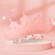 A Random Baby Shampooing Tool, Eye Protection And Ear Protection Soft Rubber Shampoo Cap, Infant And Toddler Shower Cap, Children's Waterproof Bath And Shampoo Cap - Baby Pink - View 5