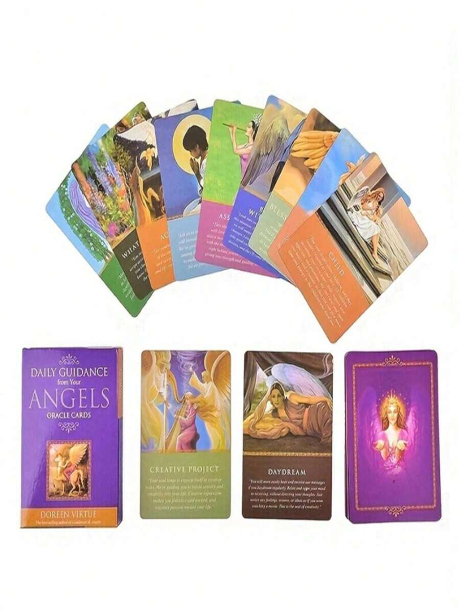 Guía Diaria De Tus Ángeles Cartas Del Oráculo, Juego De Mesa - Multicolor - Ver 1