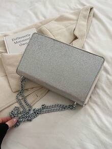 Túi đeo vai dây xích thời trang mới, kiểu dáng thời trang và đa năng, túi đeo chéo nhiều lớp sức chứa lớn dành cho nữ - trắng - Xem 4