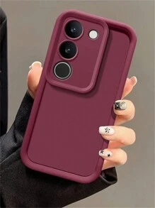 Étui de téléphone doux 3D en forme de cœur coréen mignon compatible avec Samsung S24 S25 Ultra S24 Plus A12 A13 A14 A23 A52 A34 A54 S20 FE S21 FE S23 Ultra. Coque de protection bonbon antichoc. - Rouge foncé - Voir 3