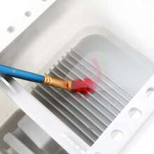 1 件多功能塑膠刷清洗器、便攜式水彩畫調色盤、3 件/套刷子清潔桶 - 灰色 - 查看 4