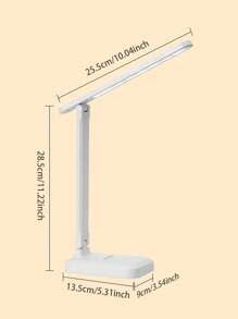 Desk Lamp For Studying, Adjustable Led Eye-Caring Study Lamp, Usb Powered Bedside Lamp With Dimmable Light For Bedroom, Dormitory And Office - White - View 3