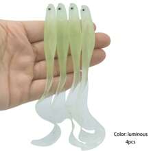 1/4pcs Bionic Soft Bait With Twisting Worm - 10.5cm/4.13in, 0.23oz - Texas Fishing Tackle - Multicolor - View 6