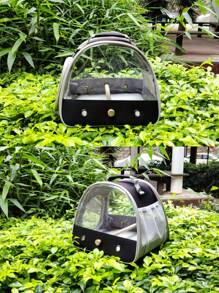 1 Miếng Nhỏ bé Chim Du lịch Lồng , Có thể mang đi Nhỏ bé Chim Con vẹt Con vẹt Với Đứng Cá rô , Bên Truy cập Cửa sổ Có thể thu gọn - màu đen - Xem 8