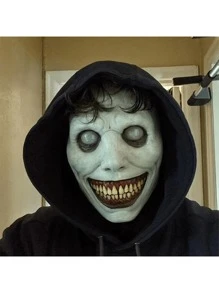 1入組萬聖節面具cos恐怖微笑白眼魔鬼面具 - 綠色 - 查看 4