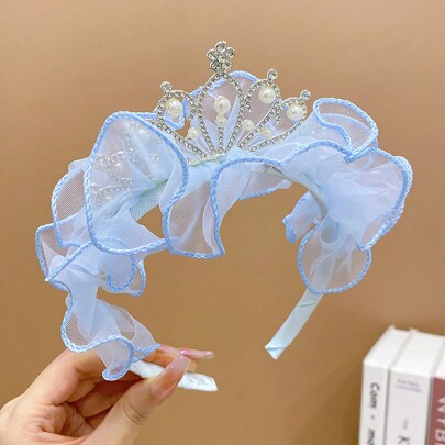 1pc Teen/Tween Multi-Color Floral Crown Hair Hoop