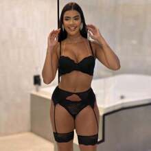 Women Sexy Lingerie - 黑色 - 查看 2