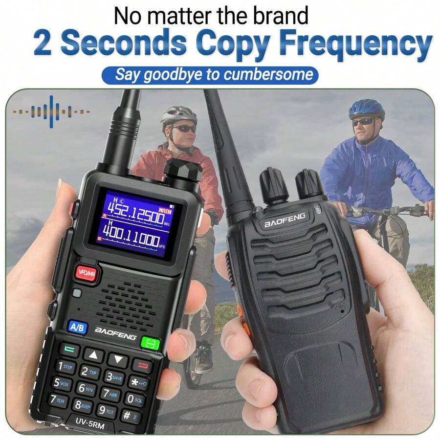 BAOFENG UV26 Ham Radio 10W (New Gen 5RM) Long Range Handheld Rechargeable Walkie Talkies With Earpiece, 2500mAh Type-C Battery, 771