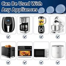 12pcs Kitchen Appliance Feet Sliders Low Noise DIY Reducing Friction Slider For Countertop Coffee Maker Air Fryer - Light Grey - View 6