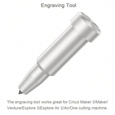1pc Carving Tool Set Compatible With Maker 4/3/Maker/Venture/Explore 4/3/Air 2/Air/One, Premium Carbide Engraving Bits For Engraving Patterns On Soft Metals, Leather, Acrylic, Plastic And More Materials