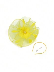 1pc Fascinators For Women  Derby Fascinator Hat For Cocktail Tea Party Wedding - Multicolor - View 15