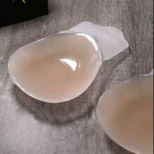 Adhesive Bra Lift - Strapless Sticky Bra For Women Push Up Invisible, Reusable Stick On Bra Nipple Covers Self Silicone Braless Bra Beige - Beige - View 5