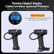 SUITU Handheld Air Compressor Wireless/Wired Inflatable Pump Portable Air Pump Tire Inflator Digital For Car Bicycle Balls 120W - Digital Display - View 2