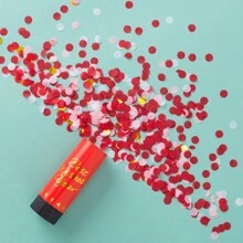 6pcs 11cm Wedding Celebration Spring Loaded Confetti Cannon With Multicolor Paper Confetti Party Supplies - Multicolor - View 6