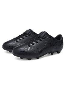 Men's Black Soccer Shoes Ag/Sg Studs Turf Football Cleats / Rugby Shoes - Black - View 7