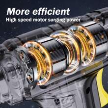 SUITU Handheld Air Compressor Wireless/Wired Inflatable Pump Portable Air Pump Tire Inflator Digital For Car Bicycle Balls 120W - Digital Display - View 4