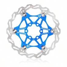 1 PC 160 Blue BUCKLOS Bicycle Disc Brake Rotor 160mm MTB Brake Rotors Heat Dissipation Floating Rotor Hydraulic Brake Rotors Bike Part - Blue - View 1