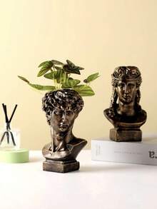 1個樹脂大衛雕像花瓶模擬樣品房屋紡織花園戶外裝飾 - 彩色 - 查看 5