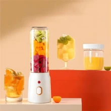 Portable Wireless Blender Electric Fruit Juicer Machine 450ML For Orange Ice Crushing 10 Blades Auxiliary Food Machine 1500mAh Mixer Double Cups