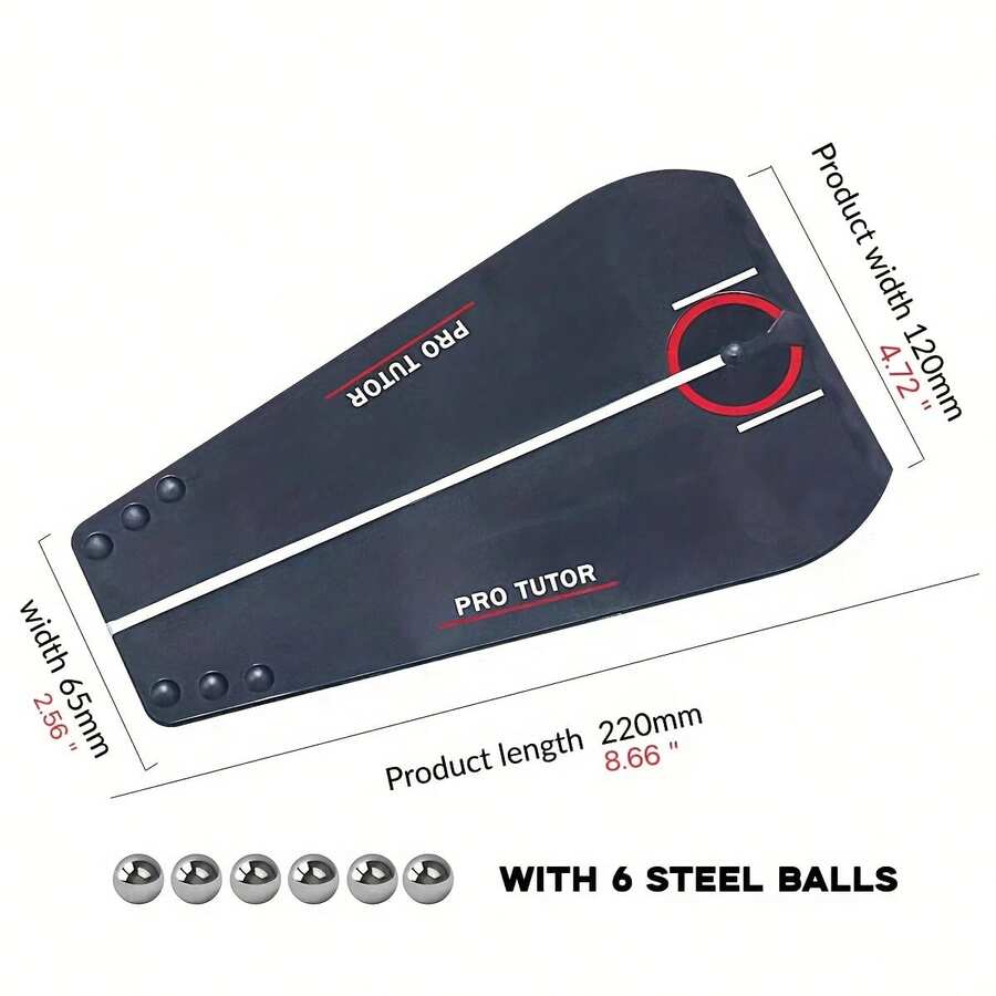 Golf Putt Trainer, Golf Putt Ausrichtungsspiegel, tragbarer Putt