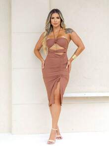 Women Dresses - Rỉ Nâu - Xem 1