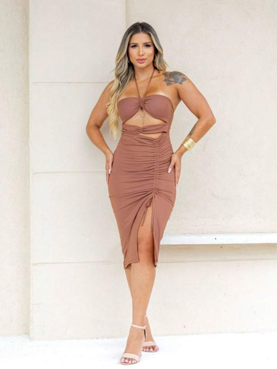 Women Dresses - Rỉ Nâu - Xem 1