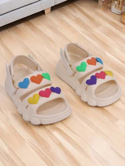 Girls' Sandals, Anti-Slip Outdoor Slippers For Kids, Breathable Beach Shoes For Toddler Girls In Summer