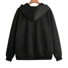 Men Zip-Up Hoodies - màu đen - Xem 2