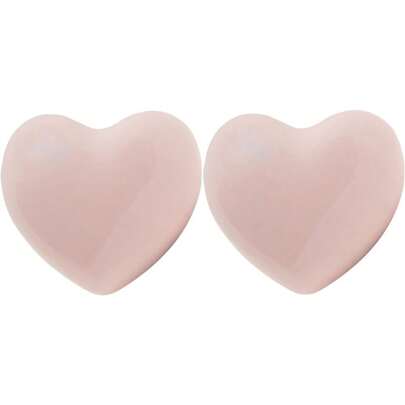 2/4/8/12pcs Ceramic Drawer Knobs Heart Shape Cabinet Dresser Pulls Handles With 3 Sized Screws, Kitchen Furniture Knobs For Closet Cupboard Wardrobe