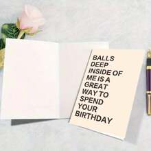 給丈夫,男友和男人的生日卡,生日用品,獨特的生日禮物,附信封