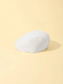 Baby Unisex Solid Color Beret Hat, Four Seasons