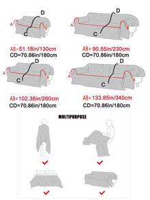 1 tấm vải bọc ghế sofa họa tiết hoa Chenille, thân thiện với vật nuôi, có thể giặt bằng máy, phù hợp với ghế sofa 1 chỗ ngồi, 2 chỗ ngồi, 3 chỗ ngồi, 4 chỗ ngồi, phong cách Ins - màu nâu - Xem 2