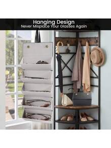 1 件旅行太阳镜收纳盒，优质太阳镜旅行盒，可容纳多副太阳镜，带 5 个插槽的太阳镜旅行盒，便携式多副太阳镜旅行盒，女士、男士太阳镜收纳盒 - 彩色 - 查看 1