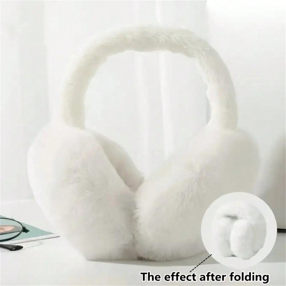 1pc Cute Women's Foldable Ear Warmer With For Winter, Riding, Windproof