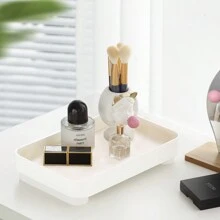 1pc Desktop Organizer Tray, Fashionable Minimalist Nordic Style Tabletop Tray For Entryway, Vanity, Ornaments, Suitable As Eid Holiday Gift