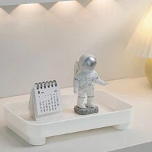 1pc Desktop Organizer Tray, Fashionable Minimalist Nordic Style Tabletop Tray For Entryway, Vanity, Ornaments, Suitable As Eid Holiday Gift