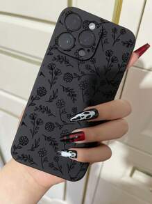 1 件简约花卉叶图案柔软保护手机壳适用于 16/16 Plus/16 Pro/16 Pro Max/15/15 Plus/15 Pro/15 Pro Max/14 Pro Max/14 Pro/14 Plus/14/13Pro Max/13pro/13/13mini/SE3/7/8/SE2/12 Pro Max/12 Pro/12/12 Mini/11 Pro Max/11 Pro/11/XR/XS Max/X/XS/7p/8p、Redmi 9T/Note 9T/10/N 防水防震防摔防刮 - 黑色 - 查看 2