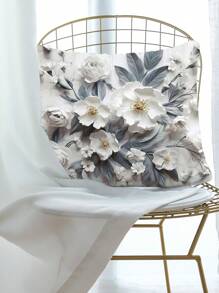 1入三維花卉印花數字印花枕套