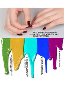 10瓶装速干水性指甲油套装（5毫升/瓶），下午系列，适合初学者，无需烘烤或UV灯美甲 - 彩色 - 查看 9